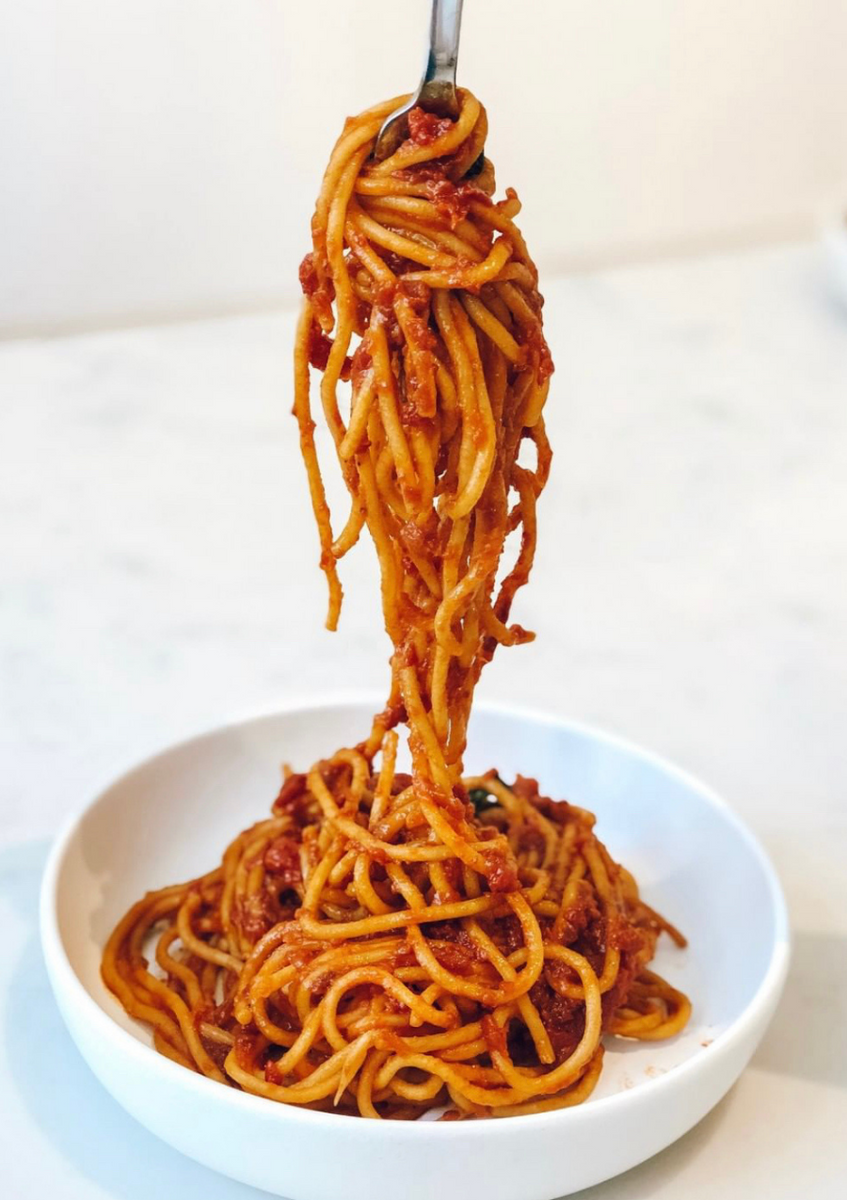 Bucatini all'Amatriciana – Ciao Pappy