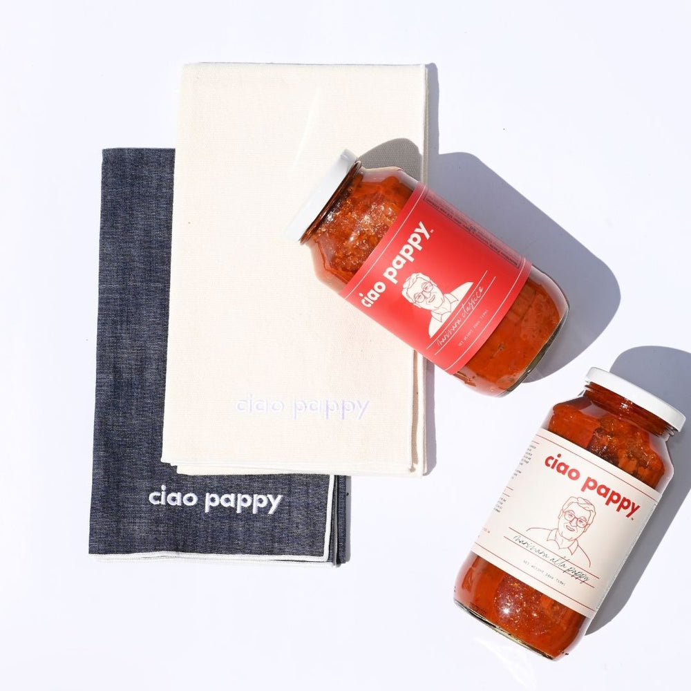
                  
                    Ciao Pappy x Atelier Saucier Tea Towel Set
                  
                